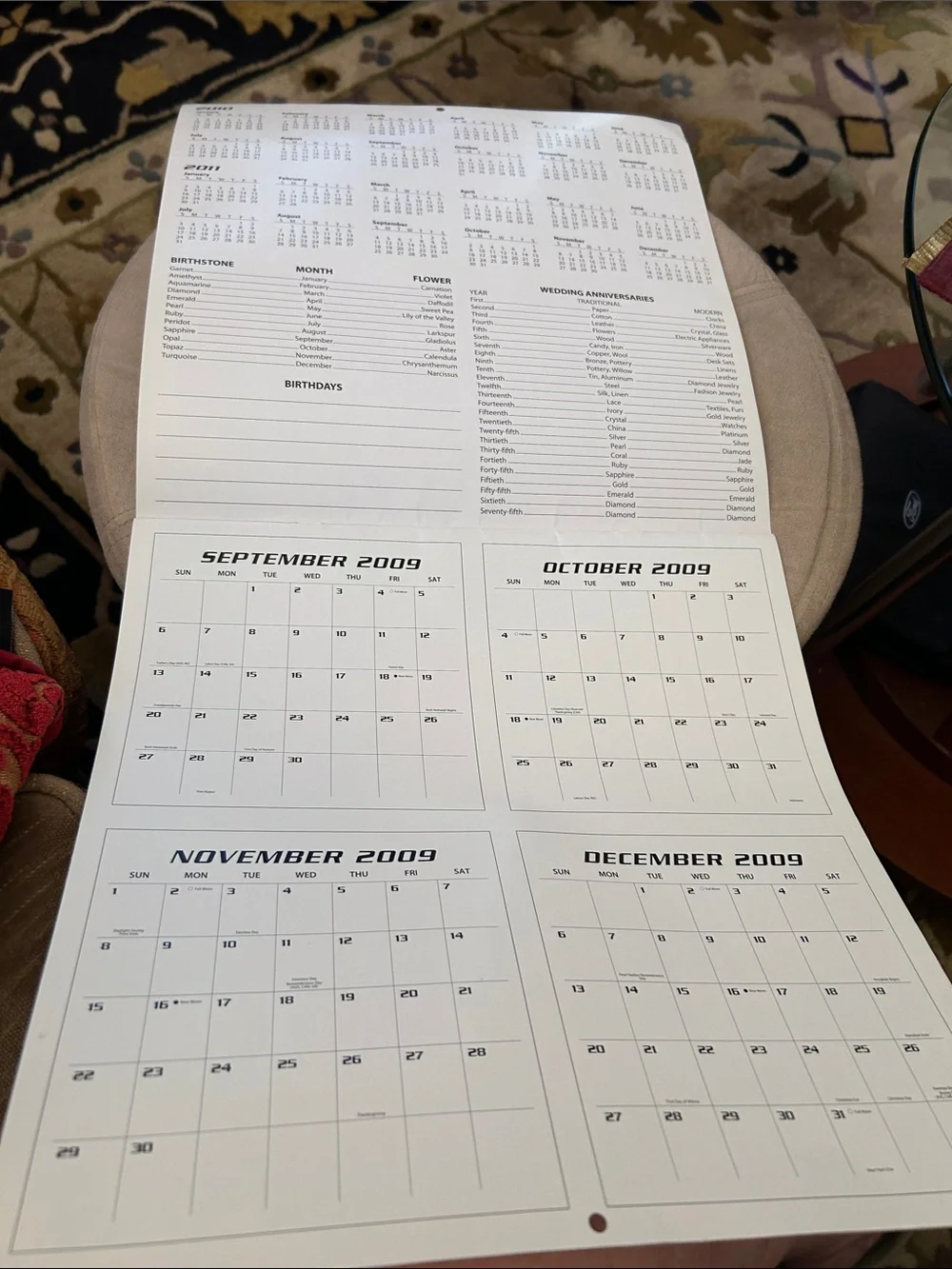 2009 and 2010 James Bond 007  Wall Calendars
